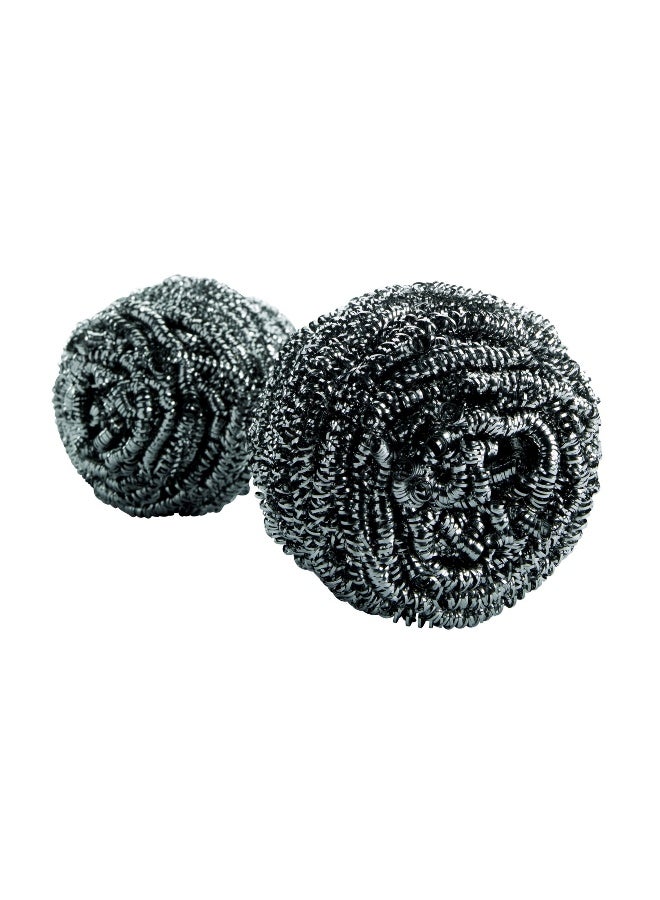 Scotch Brite Stainless Steel Metal Spiral Scrubber AISI430, Scouring pad, Ideal for Cast Iron Pans, Powerful Scrubbing for Stubborn Messes. 15gr each. 12 units/pack Multicolour - Image 3