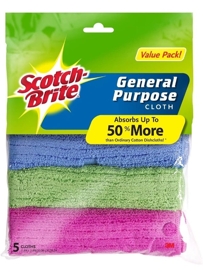 Scotch Brite Microfiber General Purpose Cleaning Cloth Multicolour  - Image 2