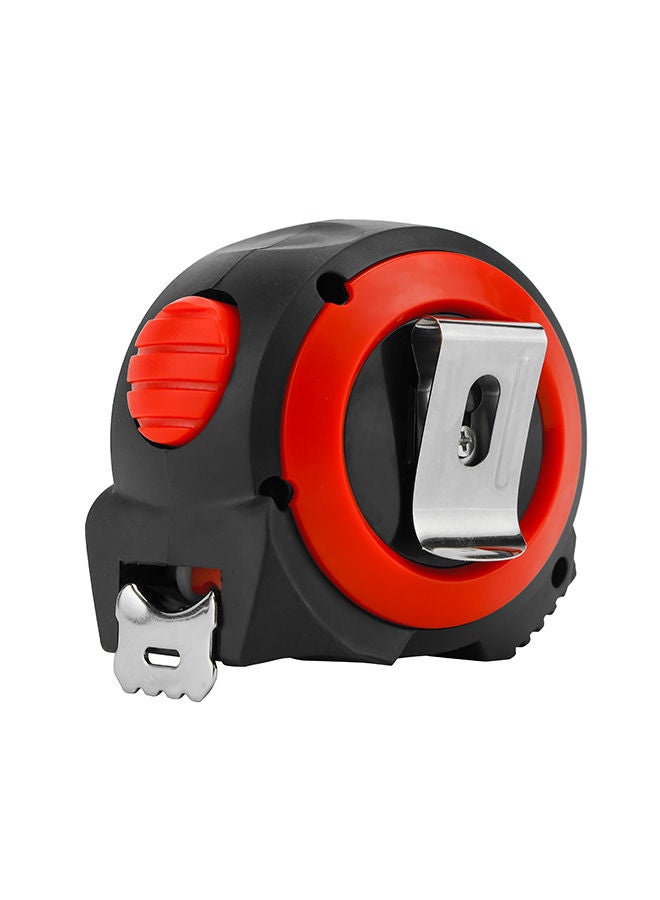GEEPAS - Measuring Tape| 8 M X 25 MM, Rubber Grip Body| High Visibility, With Metric and Inch Gradation| Equipped with Self Lock, Perfect for Home and Business Use Red/Black 25mm - Image 1