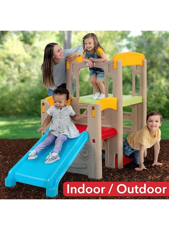 SIMPLAY3 Young Explorers Adventure Climber - Indoor Outdoor Crawl Climb Drive Slide, Year-Round Playset for Children - Image 5