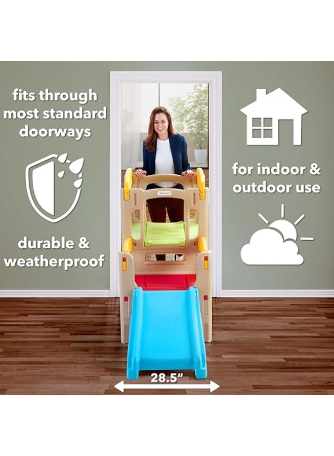 SIMPLAY3 Young Explorers Adventure Climber - Indoor Outdoor Crawl Climb Drive Slide, Year-Round Playset for Children - Image 4