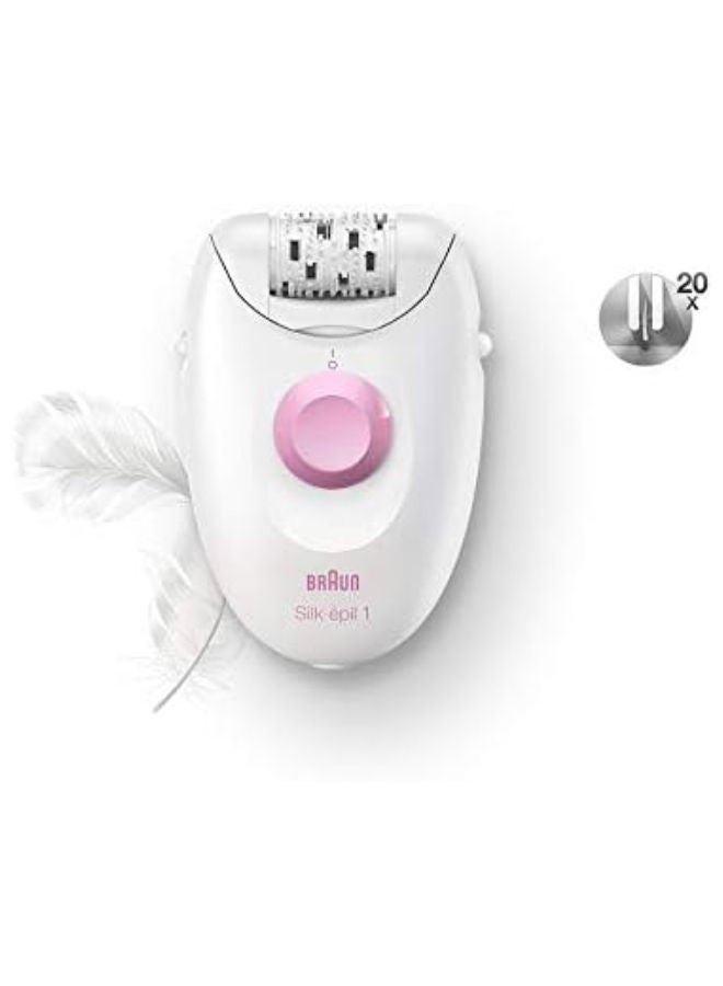 براون ماكينة نزع الشعر سيلك إبيل 1 Se 1170 أبيض  - Image 2