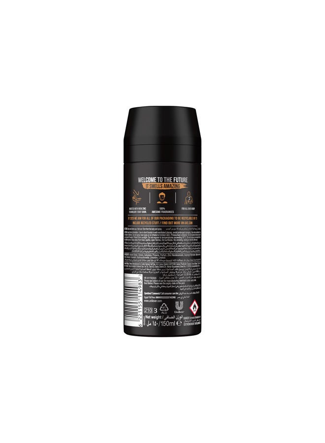 Axe - Body Spray for Men Leather & Cookies Black 150ml - Image 1
