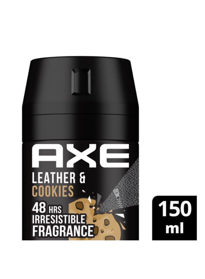 Axe - Body Spray for Men Leather & Cookies Black 150ml - Image 1