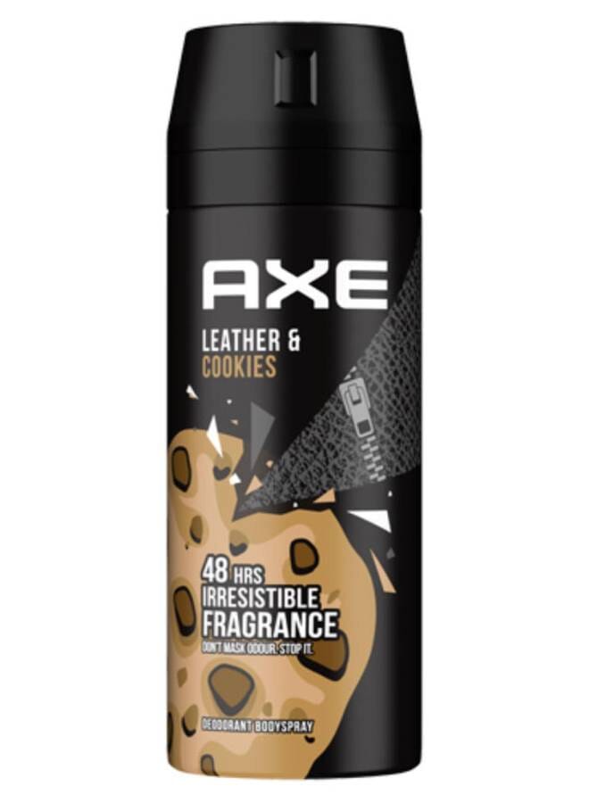 Axe Body Spray for Men Leather & Cookies Black 150ml - Image 1