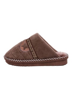 Joychic Star Designed Anti-Skid Bedroom Slippers Brown  - Image 1