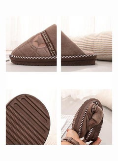 Joychic Star Designed Anti-Skid Bedroom Slippers Brown  - Image 5