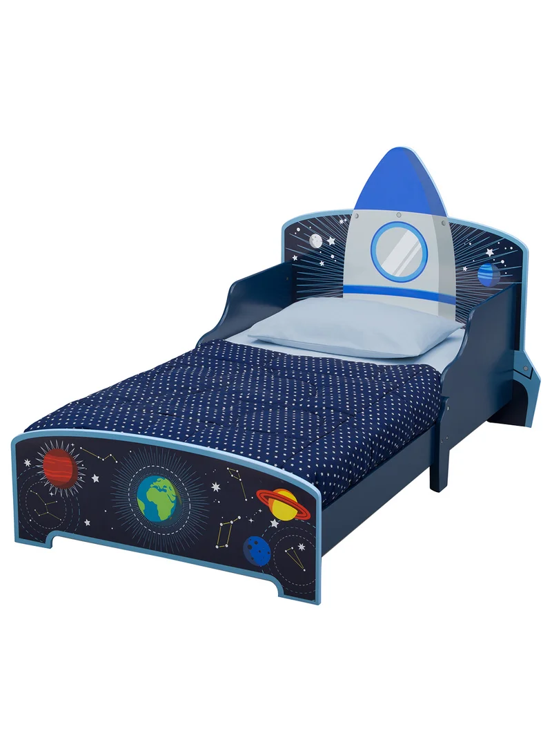 Delta CHILDREN Space Adventures Rocket Ship Wood Toddler Bed