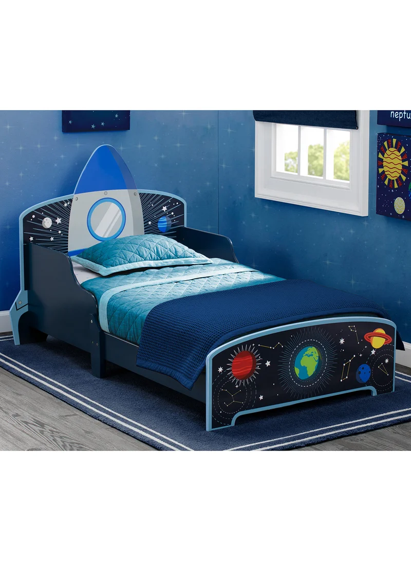 Delta CHILDREN Space Adventures Rocket Ship Wood Toddler Bed