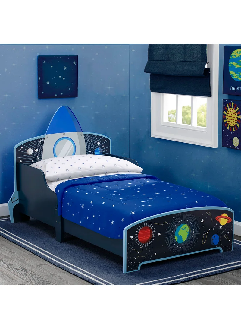 Delta CHILDREN Space Adventures Rocket Ship Wood Toddler Bed