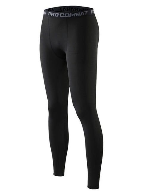 Quick Dry Compression Pants Black