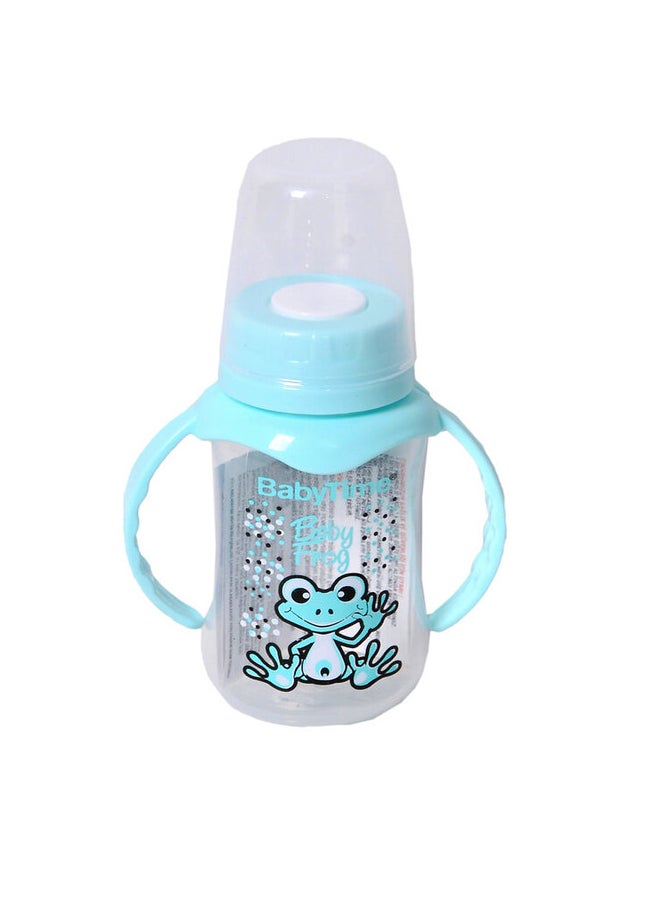 Baby Time - Feeding Bottle With Handle 150ml Frog - Image 1