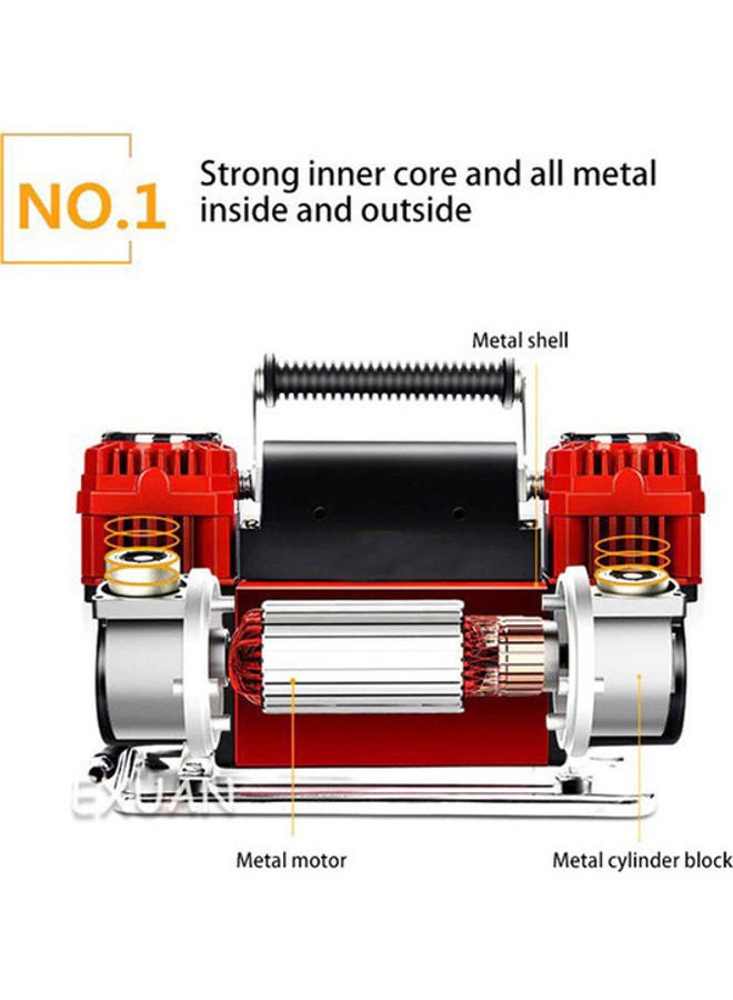 Safari Heavy Duty 2 Cylinder Air Compressor 12V 150PSI 300L/min With Air Gauge - Image 4