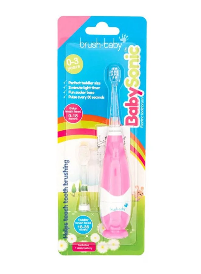brush-baby Baby Sonic Electric Toothbrush 0-3 Yrs Assorted  - Image 3