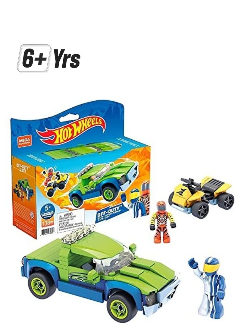 MEGA GYG21 138-Piece Hot Wheels Off-Duty Building Set 138 6+ Years - Image 1