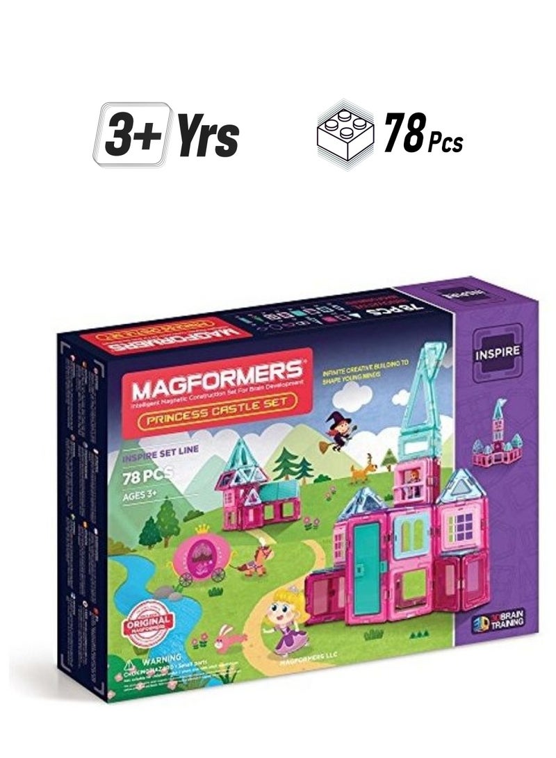 Magformers B01EJP6IDY 78-Piece Princess Castle Building Toy 78 3+ Years  - Image 1