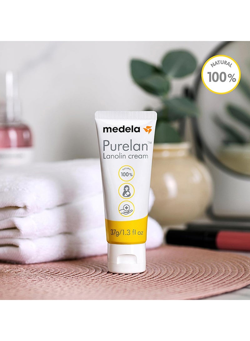 Medela - Purelan 37G Lanolin Cream - Fast Relief For Sore And Dry Skin, 100% Natural, Hypoallergenic, Dermatologically And Free From Fragrance - Image 1