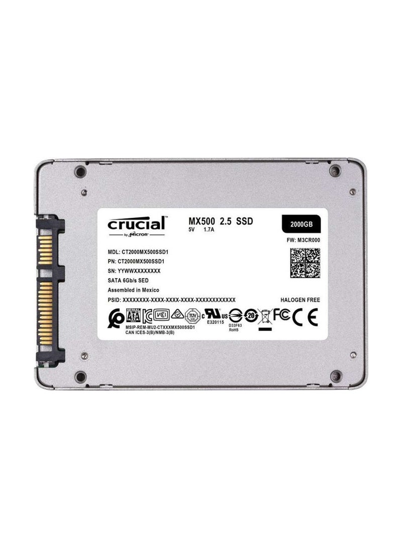 كروشيال محرك أقراص SSD ساتا MX500 مقاس 2.5 بوصة 7 مم (مع محول مقاس 9.5 مم) معدني  - Image 3