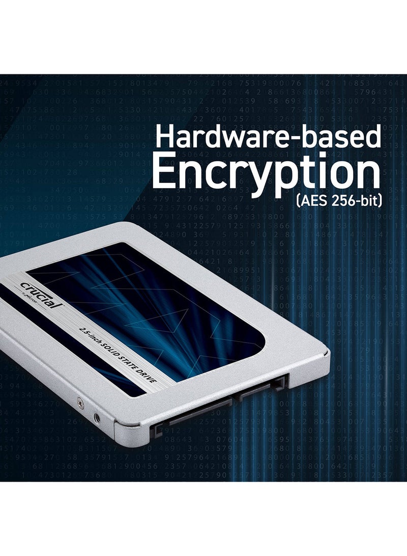 كروشيال محرك أقراص SSD ساتا MX500 مقاس 2.5 بوصة 7 مم (مع محول مقاس 9.5 مم) معدني  - Image 4