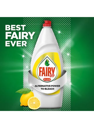Plus Lemon Dishwashing Liquid Soap With Alternative Power To Bleach Pack of 3 Multicolour 600ml - view 2