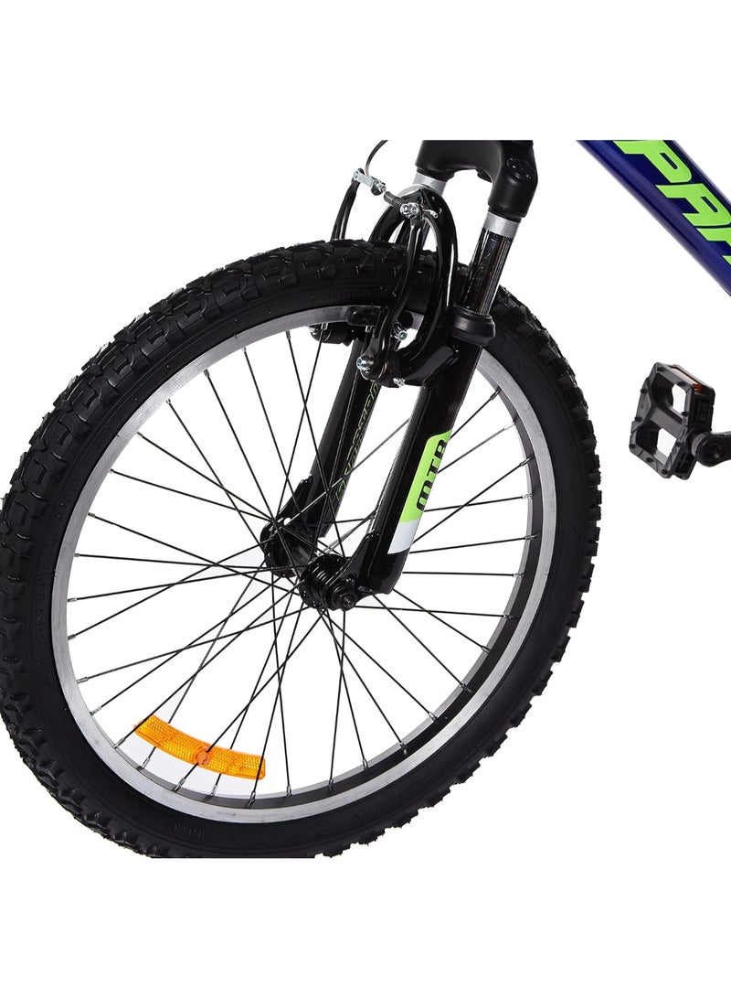 Spartan - Vulcan Mountain Bike with Shimano Shifter | 20 inch wheel size | 7 speed Shimano gear | For teens| Blue 116x20.5x57.5cm - Image 1
