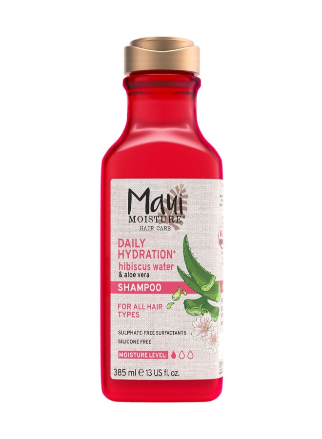 MAUI MOISTURE Lightweight Hydration + Hibiscus Water Shampoo For All Hair Types Golden 385ml  - Image 1