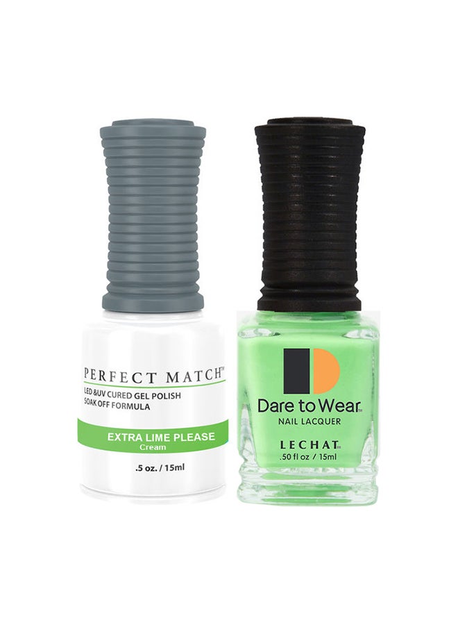 Lechat Soak off Gel Nail Polish UV LED Gel Polish Extra Lime Please PMS256 Berry Sassy - Image 1