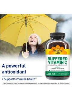 Country Life Buffered Vitamin C 1000 mg Tablets 250's  - Image 3