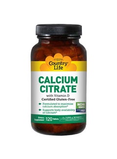 Country Life Calcium Citrate Tablets 120's  - Image 1