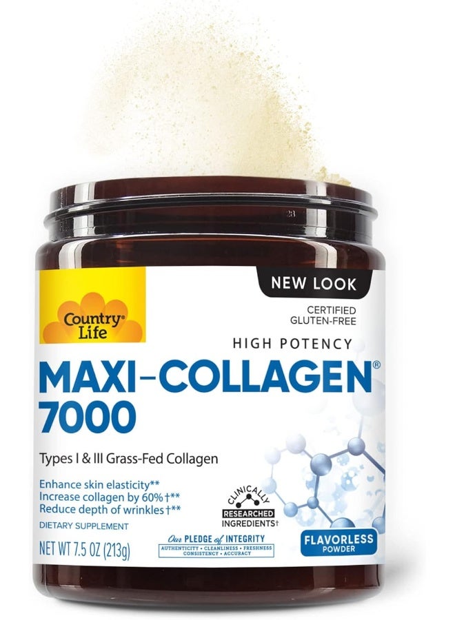 Country Life - Maxi-Collagen C & A + Biotin Powder 213 g - Image 1