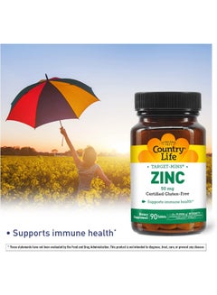Country Life Zinc 50 mg 90 Tablets  - Image 4