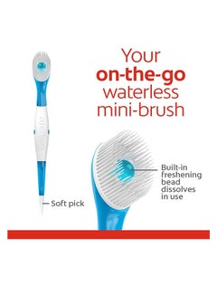 Colgate 4-Pack 24 Count Max Fresh Wisp Disposable Mini Travel Toothbrushes Set Blue/White  - Image 3
