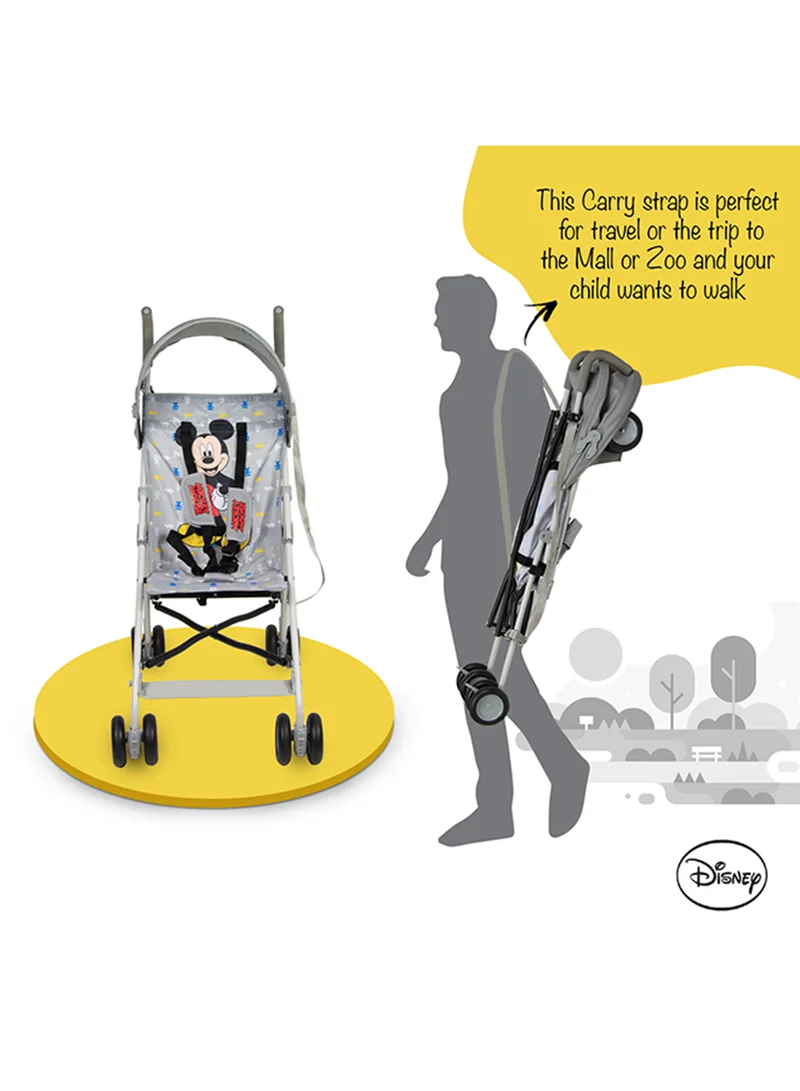 Disney Mickey Mouse Lightweight Buggy Stroller - Grey