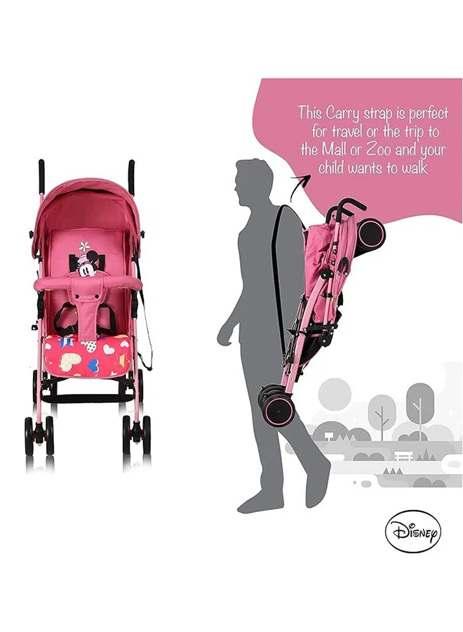 Disney Minnie Mouse Lightweight Adventure Stroller With Storage Cabin