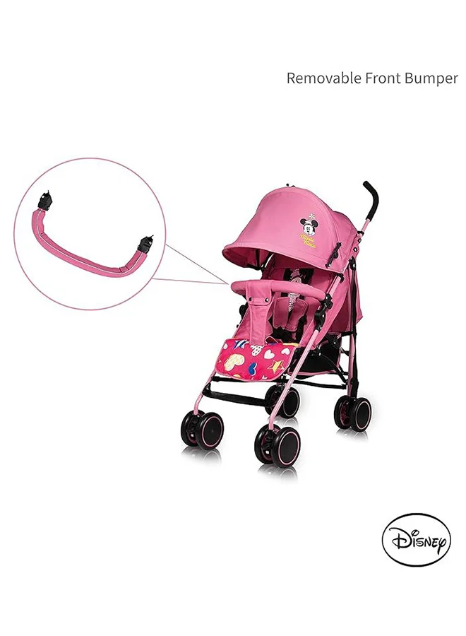 Disney Minnie Mouse Lightweight Adventure Stroller With Storage Cabin