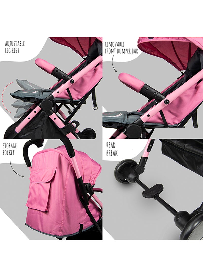 Princess Travel Stroller With Storage Basket - pnsku/N49172096A/45/_/1724247239/64fe3013-121d-4e57-9859-16ee1cc5f35f