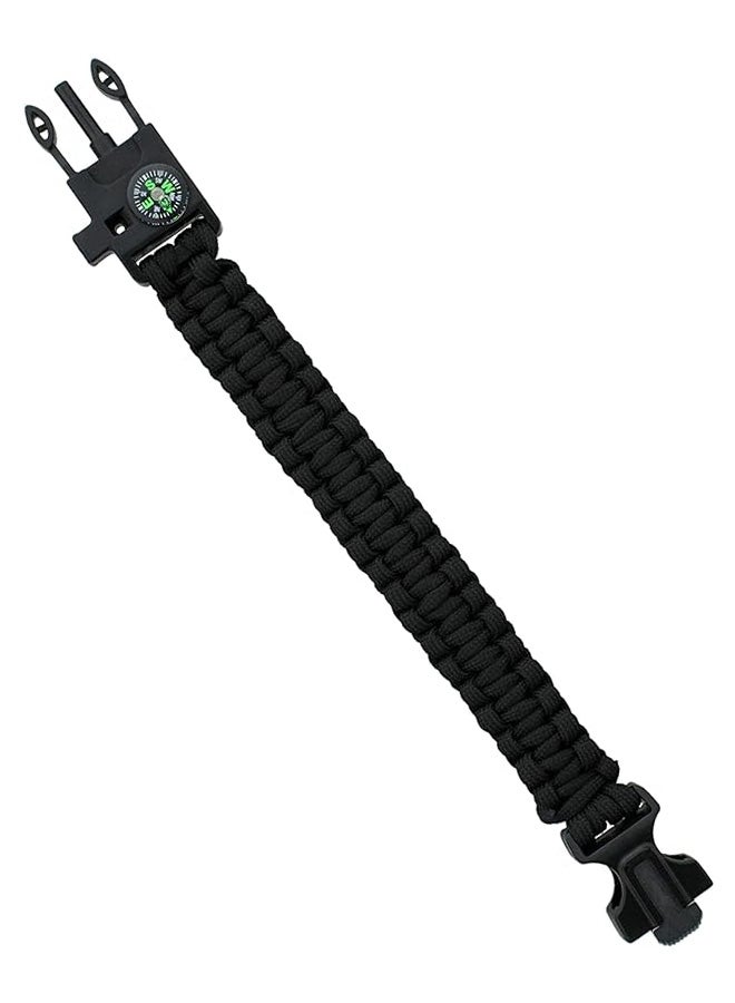 Fitness World - Camping Compass Tactical Survival Survival Paracord Bracelet Bottle Opener Flint Buckle Whistle - Image 1