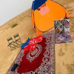 كادي ون كرسي أرضي قابل للطي مزيّن بطبعة، مناسب للأماكن الخارجية  - Image 3