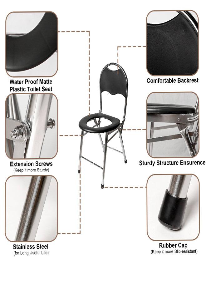 كادي ون كرسي مرحاض للتخييم قابل للطي - Image 5