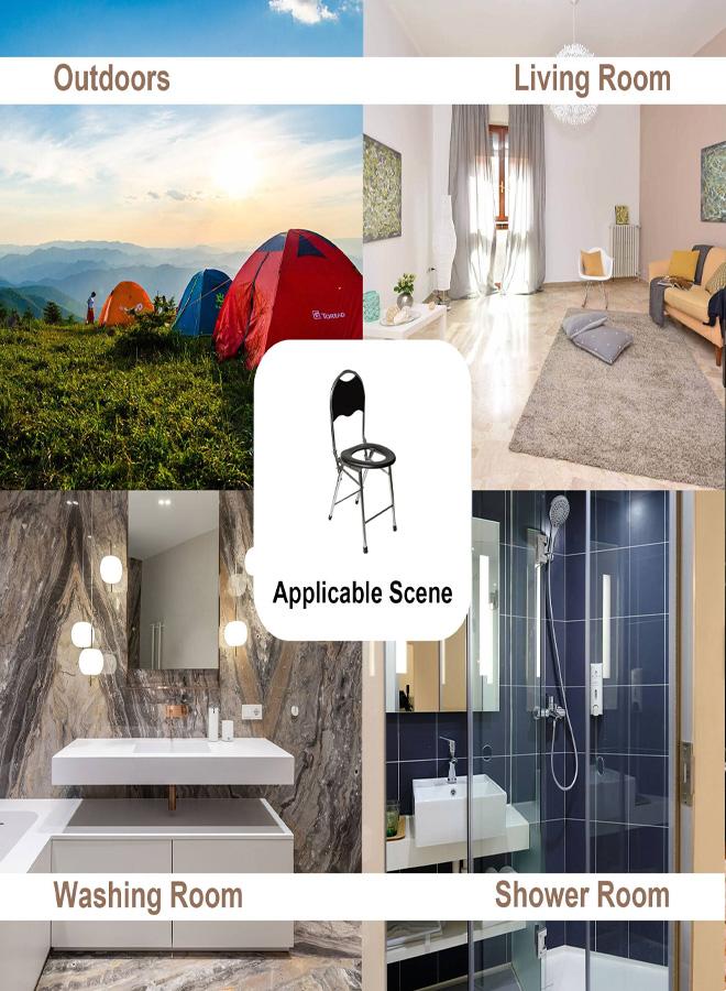 كادي ون كرسي مرحاض للتخييم قابل للطي - Image 2