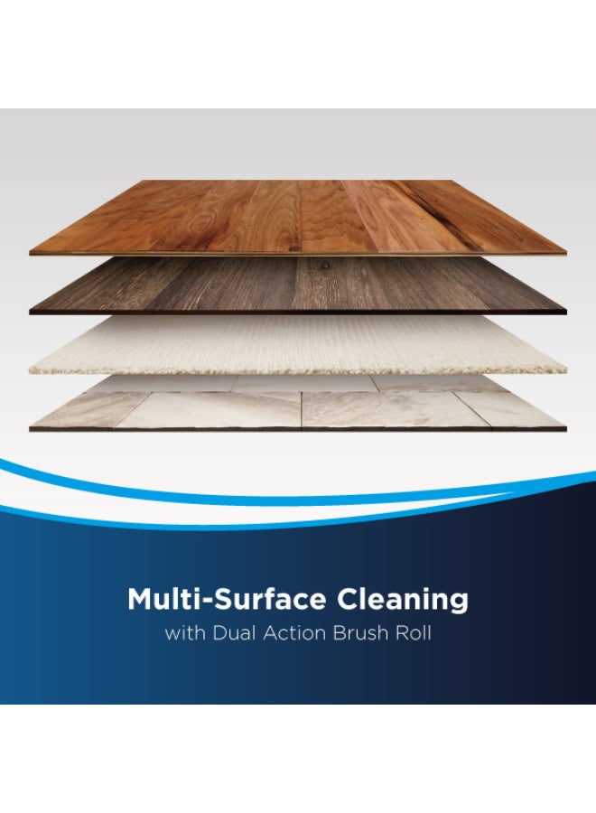 بيسيل بيسل CrossWave Advanced Pro 2223E – مكنسة للأسطح المتعددة للتنظيف الرطب والجاف، تزيل الشعر بتقنية Smart Clean، مثالية للأرضيات الصلبة والسجاد، | مع ضمان سنتين من بيسل 0.26 L 560 W 2223E أسود/ أزرق/ فضي - Image 3