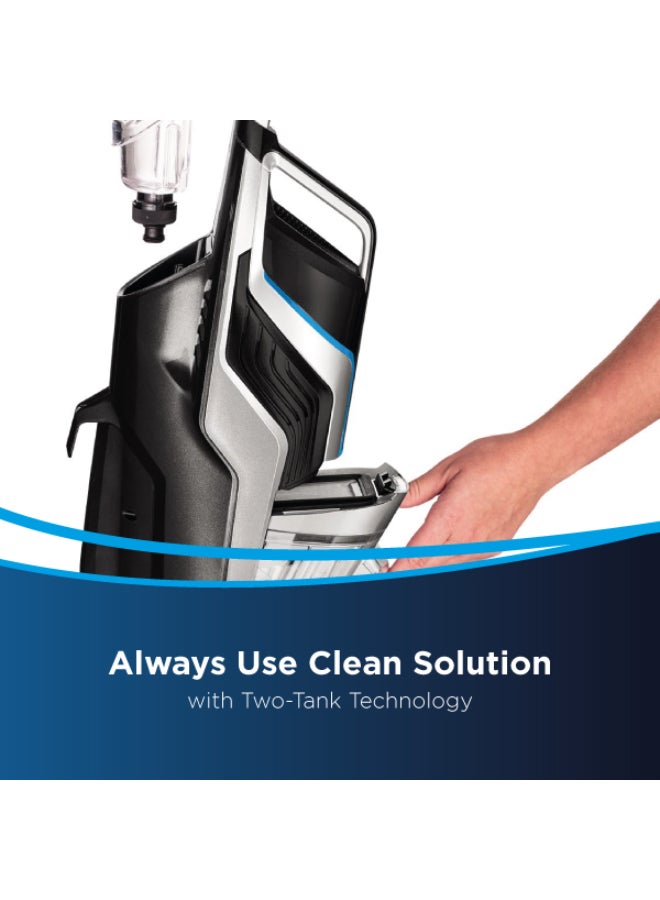 بيسيل بيسل CrossWave Advanced Pro 2223E – مكنسة للأسطح المتعددة للتنظيف الرطب والجاف، تزيل الشعر بتقنية Smart Clean، مثالية للأرضيات الصلبة والسجاد، | مع ضمان سنتين من بيسل 0.26 L 560 W 2223E أسود/ أزرق/ فضي - Image 5