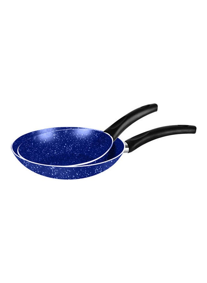 Grandi Cook Marble Fry Pan Set Blue 22-26cm
