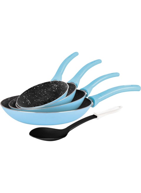 Cook Pop Fry Pan Set  + Kitchen Tool Blue