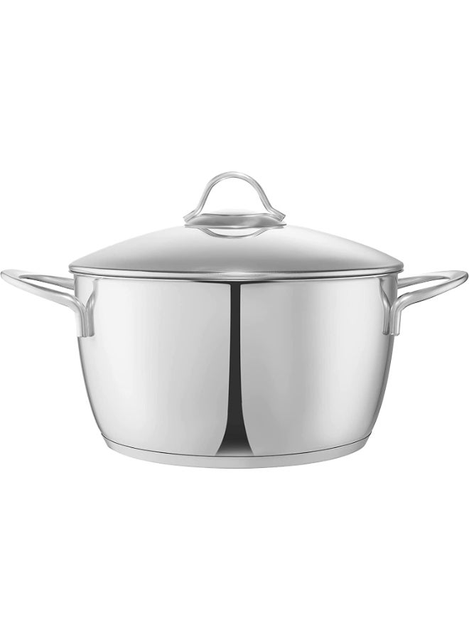 Zahran - Ss 8 Piece Stewpot Set Gl (16-18-24-28) Silver 16-18-24-28cm - Image 1
