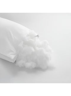 Hotel Linen Klub Luxury Hotel Soft Down Alternative Pillow with Stripe Patterned, 800g Filling, Ultra-Soft & Supportive Cotton White 48x74cm  - Image 5