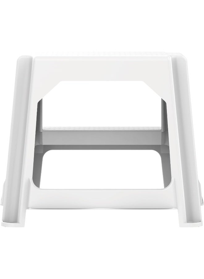 Durable Plastic Ladder Stool 47 x 46 x 41 cm (White) White - pnsku/N49199007A/45/_/1728978168/65dc590b-64a4-4b8d-9c64-76a34ef0d223