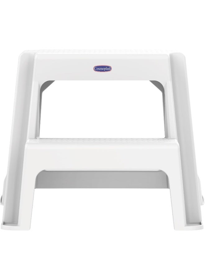 Durable Plastic Ladder Stool 47 x 46 x 41 cm (White) White - pnsku/N49199007A/45/_/1728978170/cff04c78-1c28-4fc8-a6a5-cd7fc69efecb