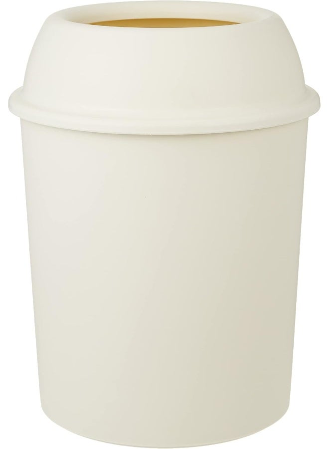 Cosmoplast - 10L Round Dust Bin  Comp (Off White) Off White 10.0Liters - Image 1