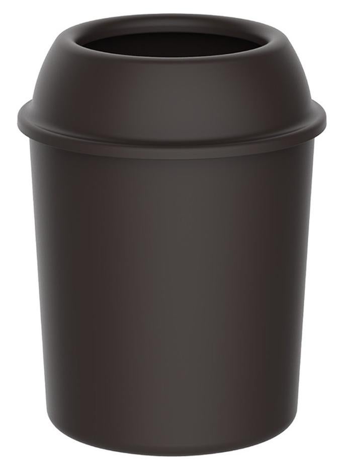 Cosmoplast 5L Round Dustbin (Dark brown) Brown 5.0Liters - Image 1